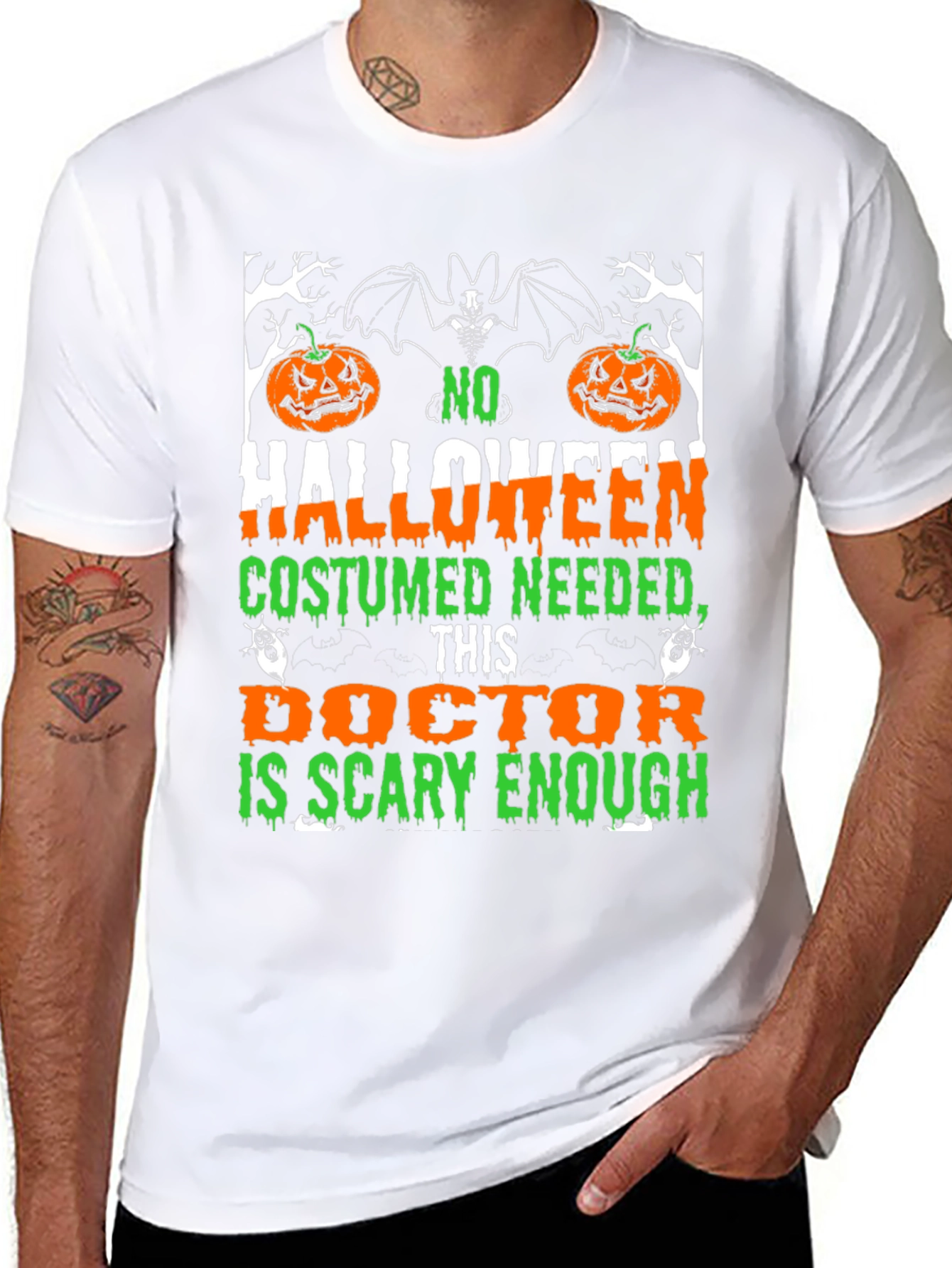 Halloween Doctor T-Shirt - Scary Enough Costume Tee