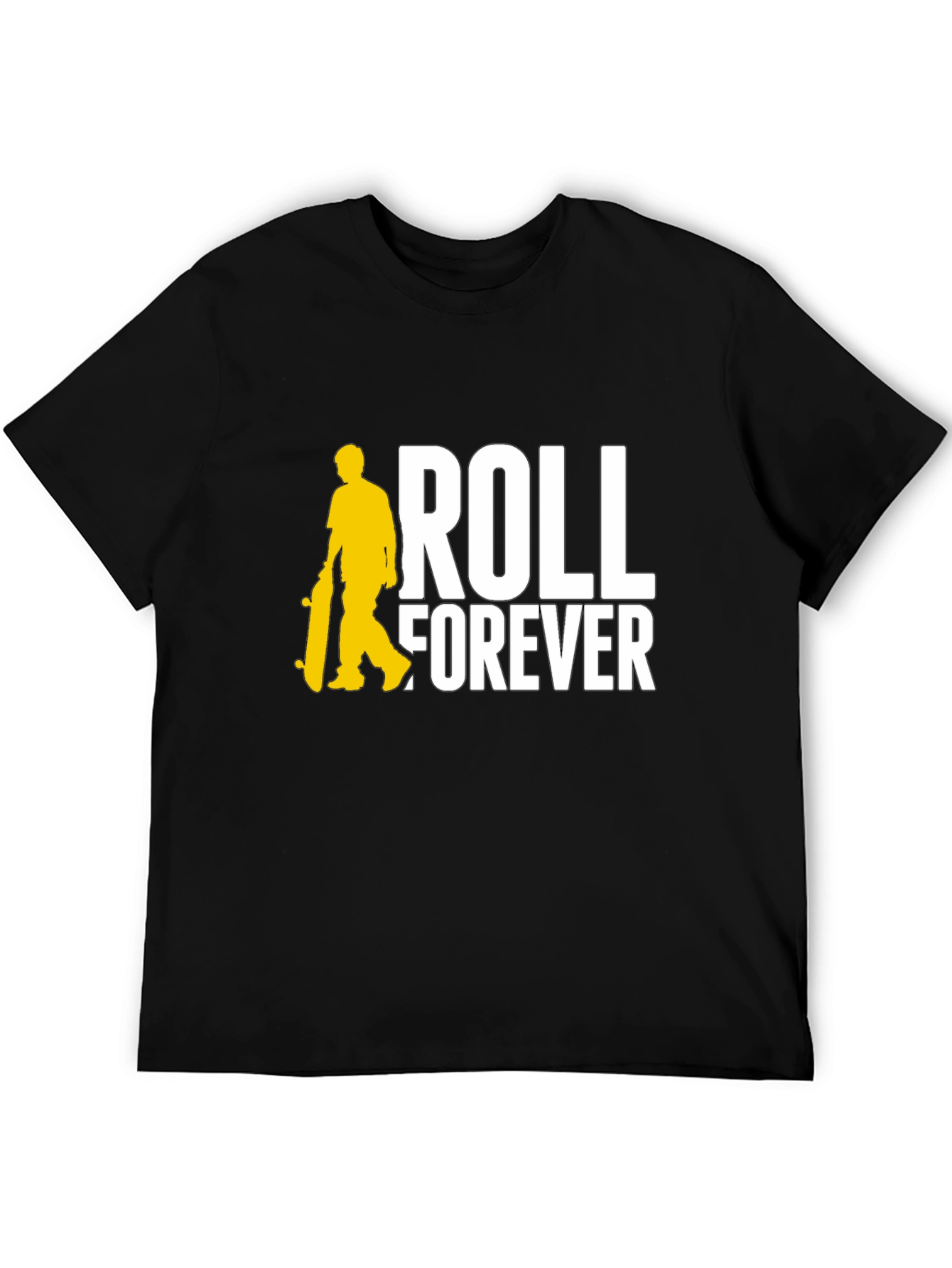 Roll Forever Black Graphic Tee