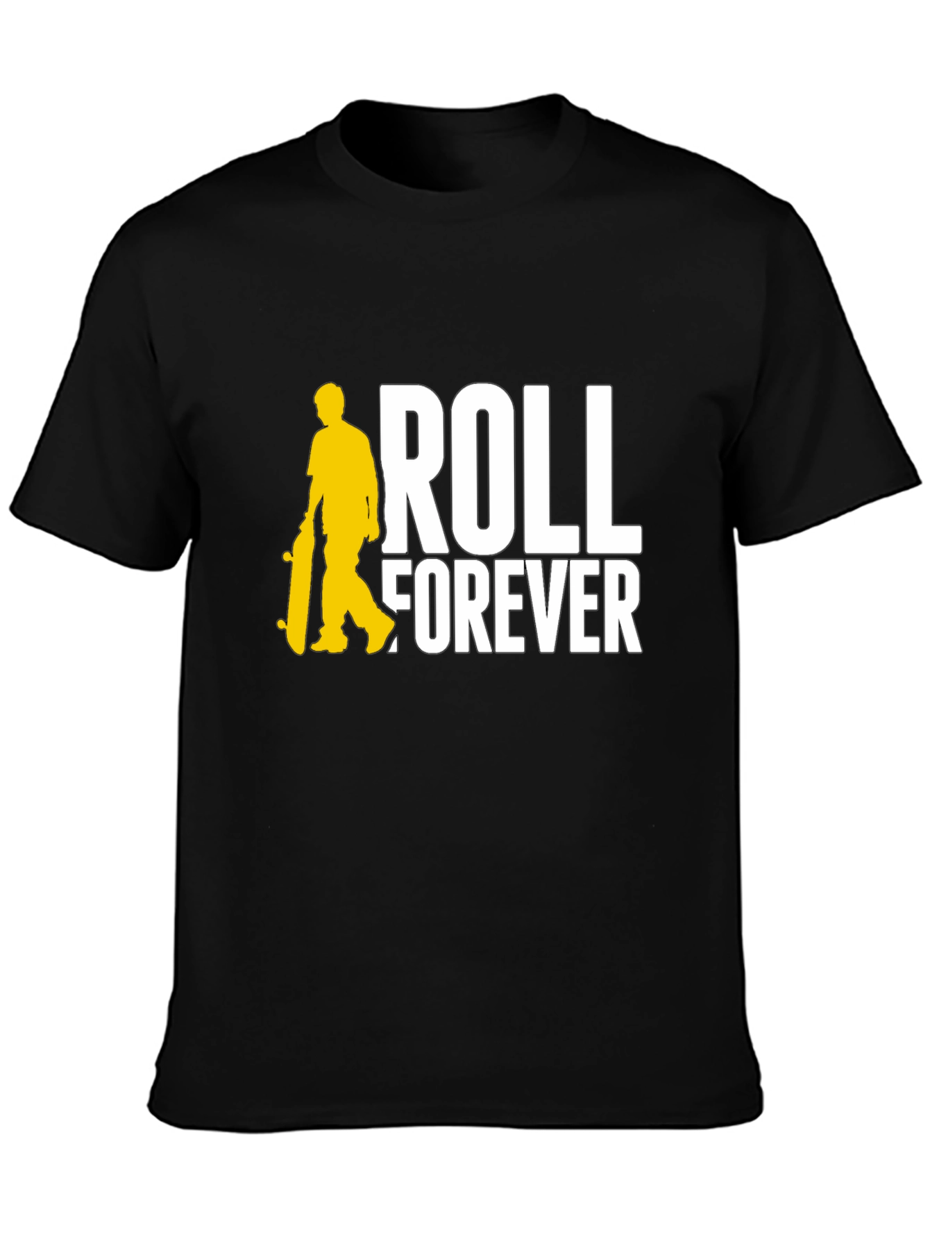Roll Forever Black Graphic Tee