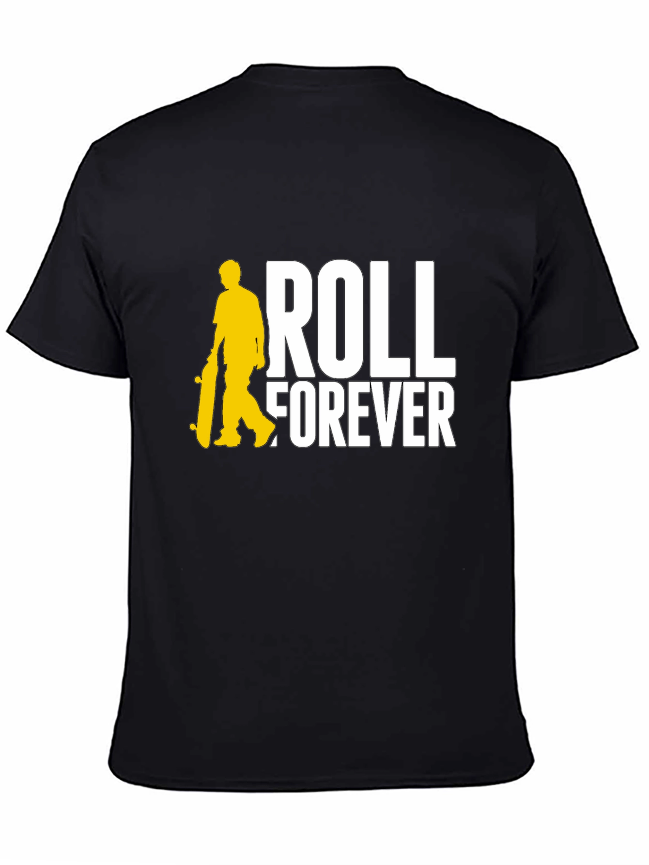 Roll Forever Black Graphic Tee