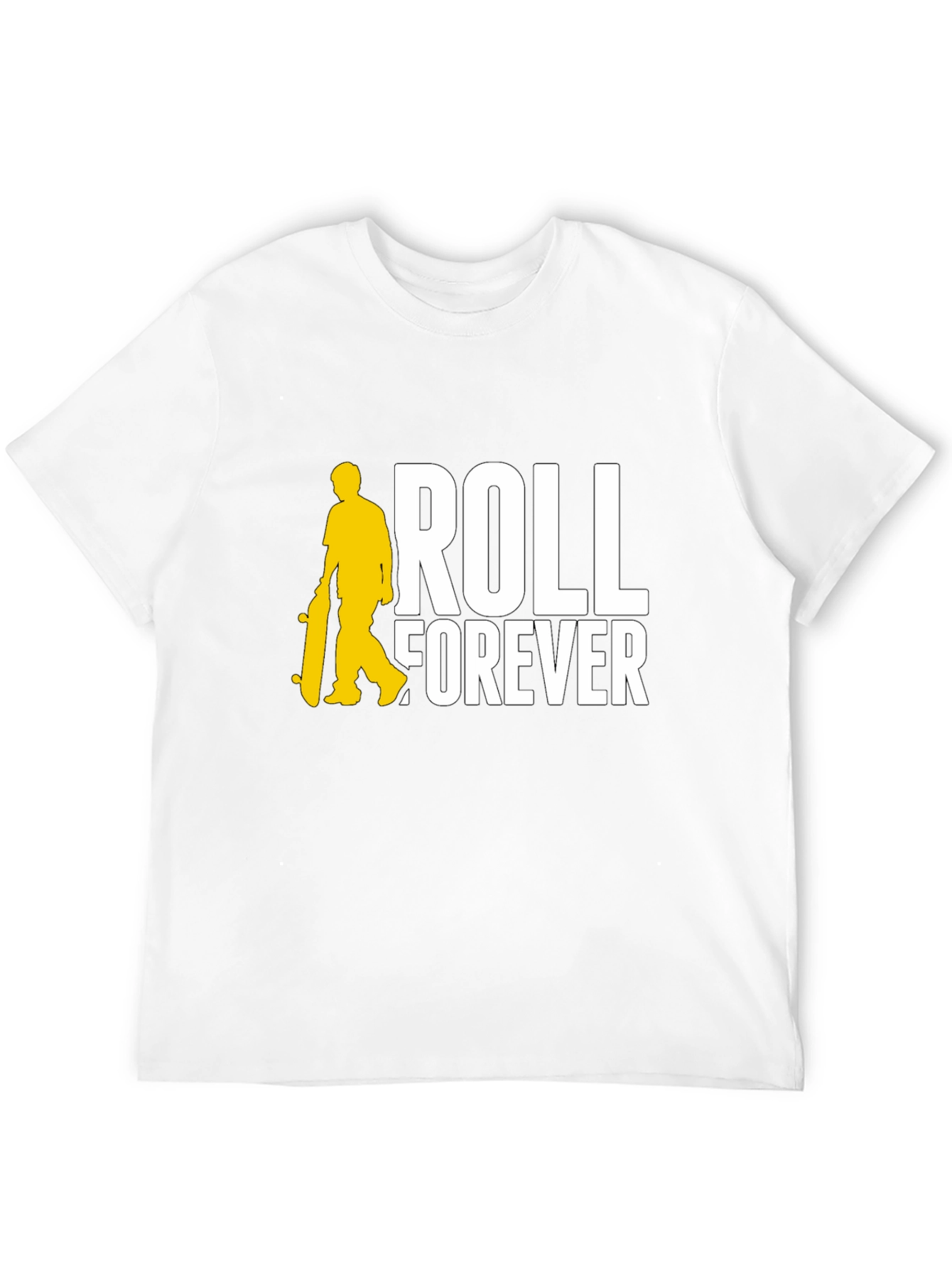 Roll Forever Black Graphic Tee