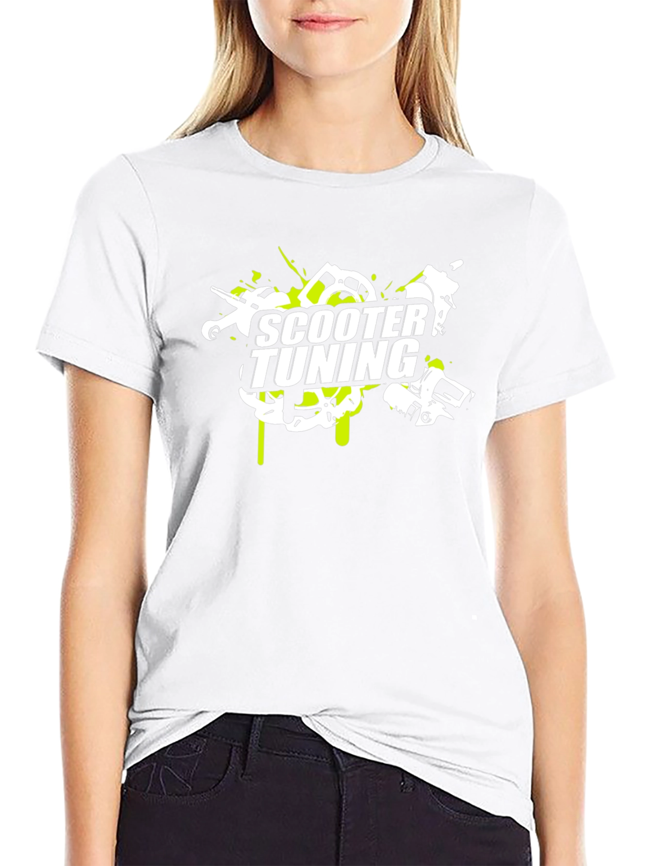 Scooter Tuning Graphic Tee - Black