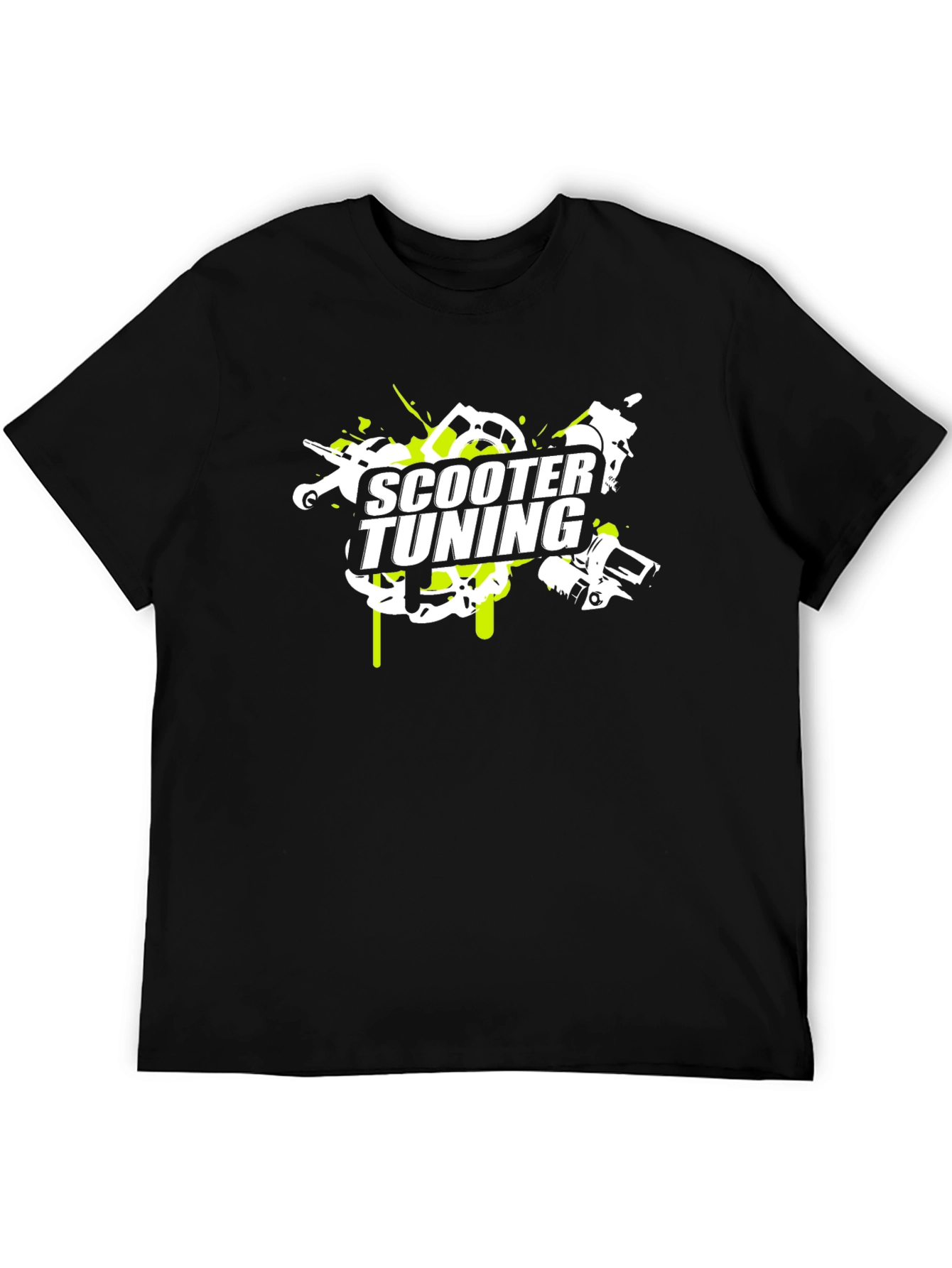 Scooter Tuning Graphic Tee - Black