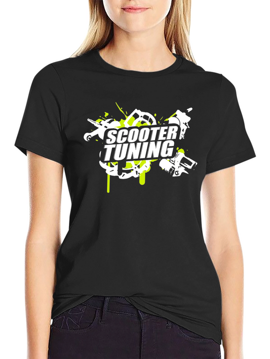 Scooter Tuning Graphic Tee - Black
