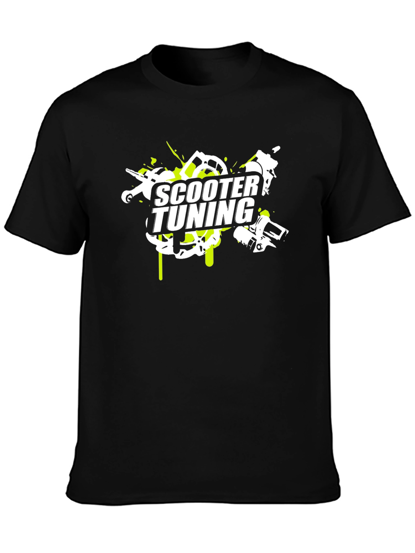 Scooter Tuning Graphic Tee - Black