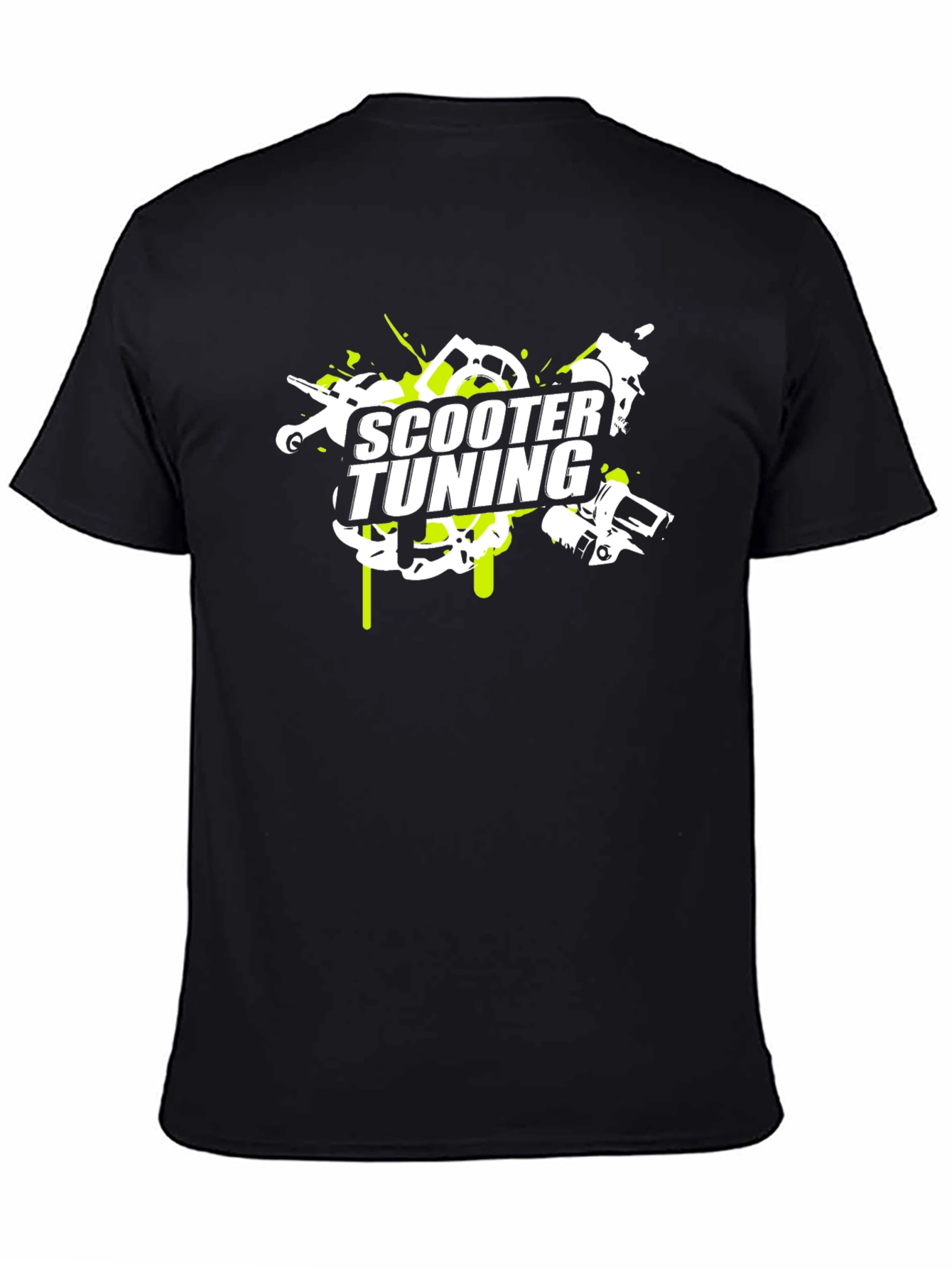 Scooter Tuning Graphic Tee - Black