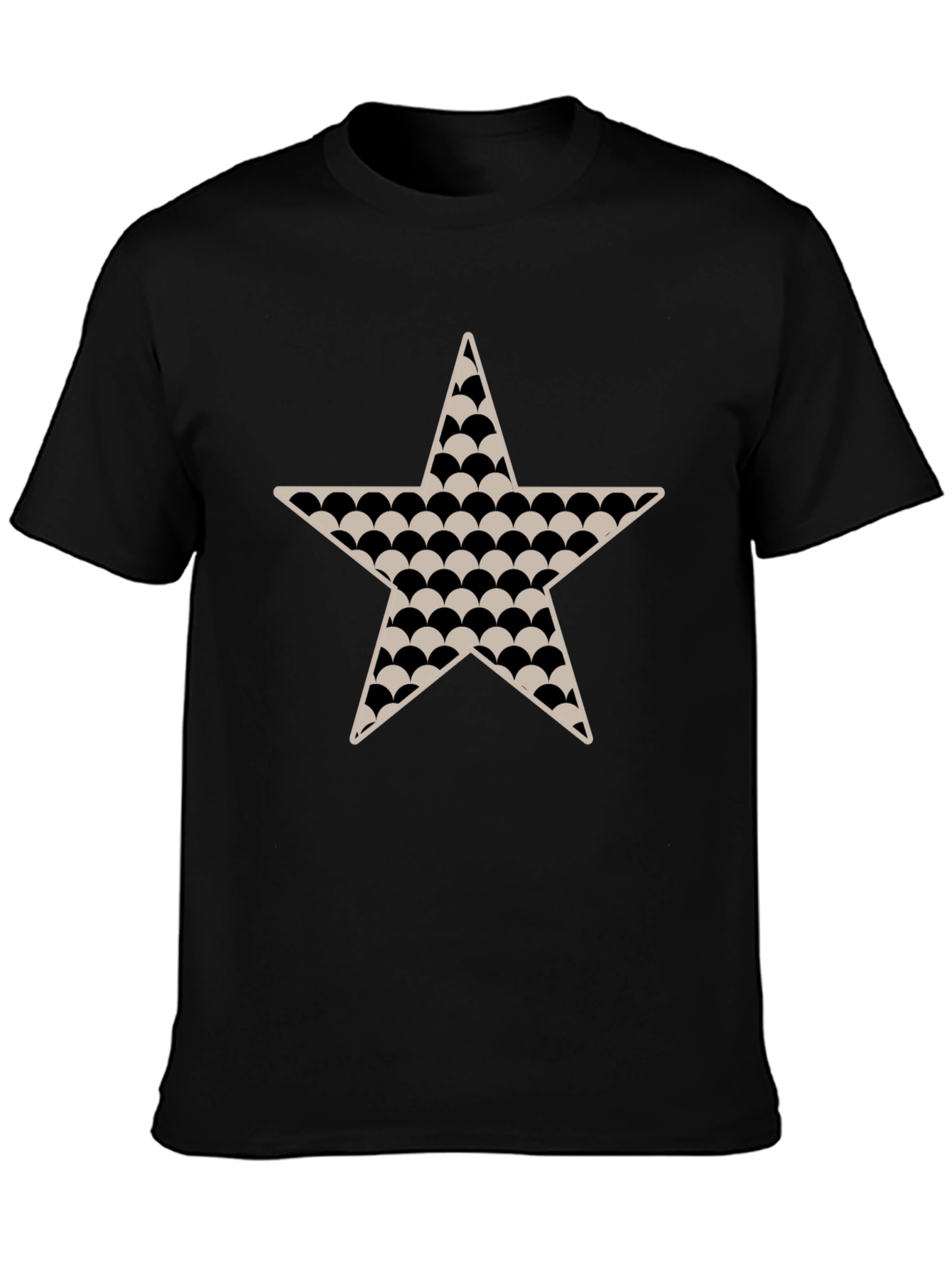 Black Star Patterned T-Shirt