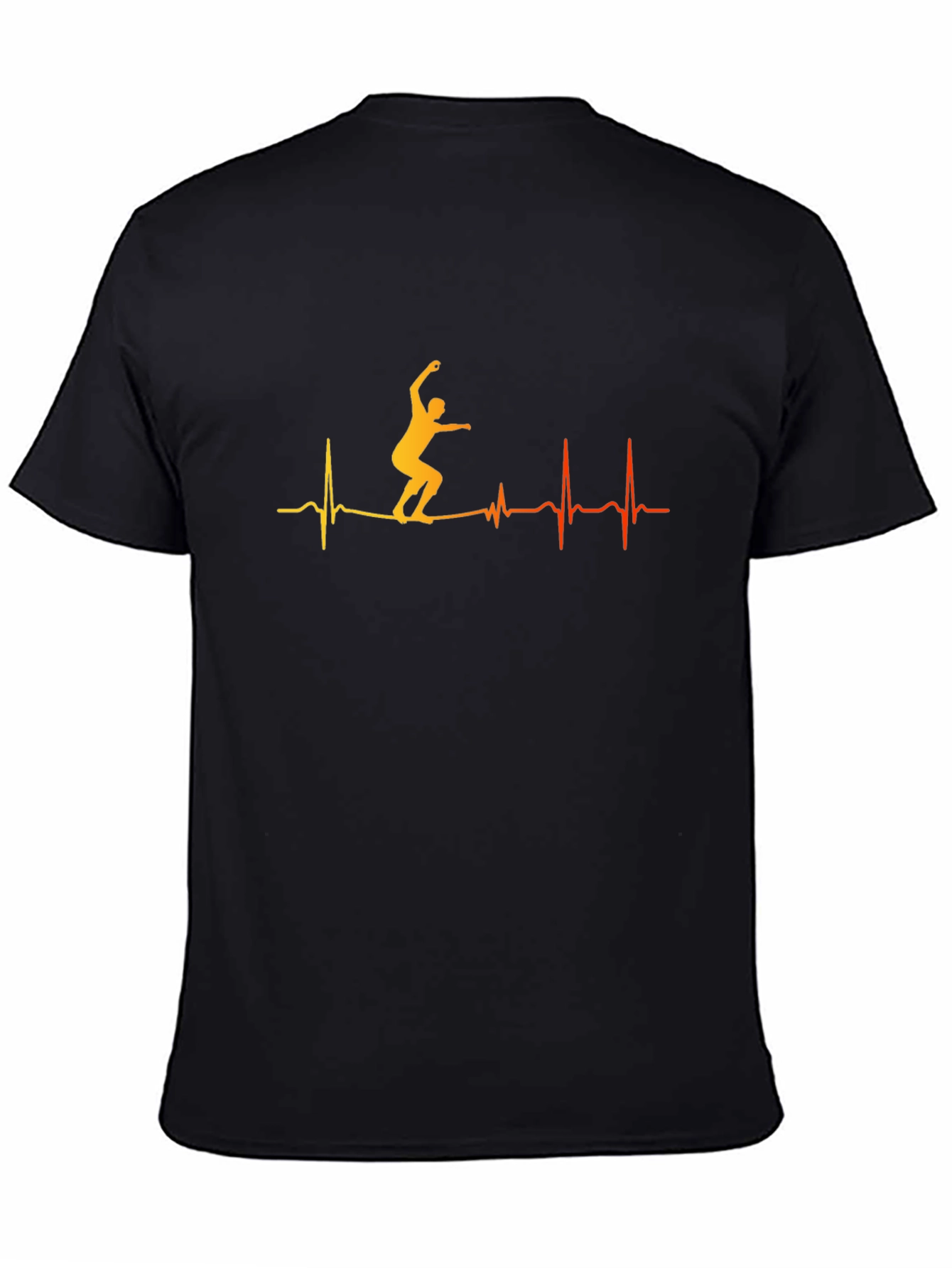Heartbeat Slackline T-Shirt - Black Graphic Tee