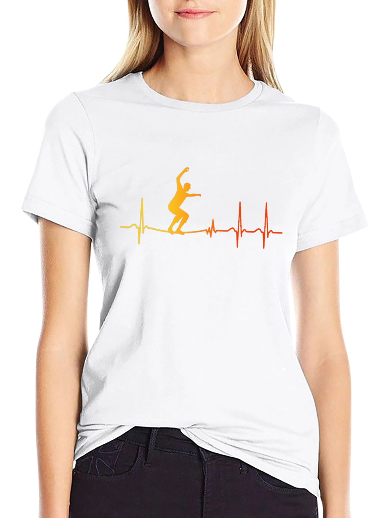 Heartbeat Slackline T-Shirt - Black Graphic Tee