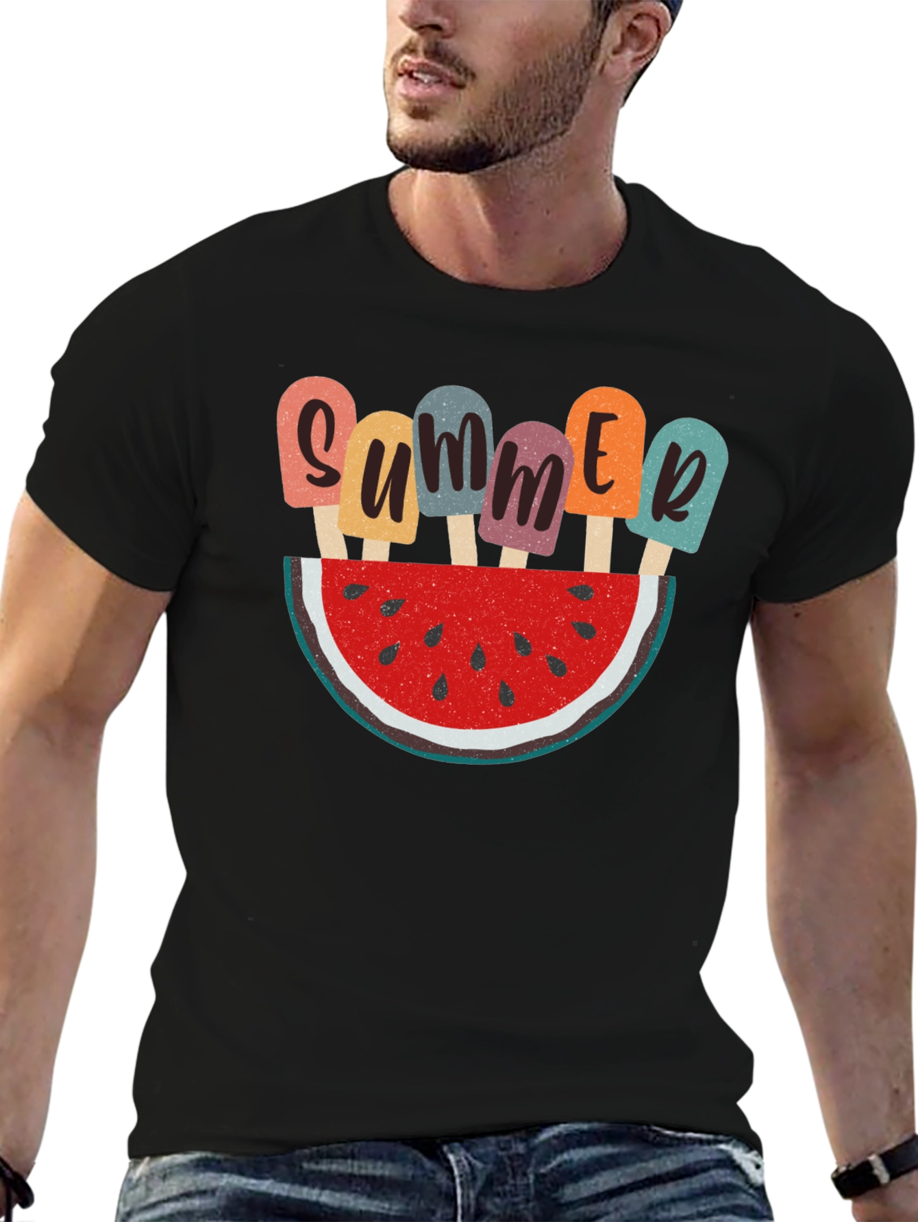 Summer Watermelon Popsicle Graphic Tee