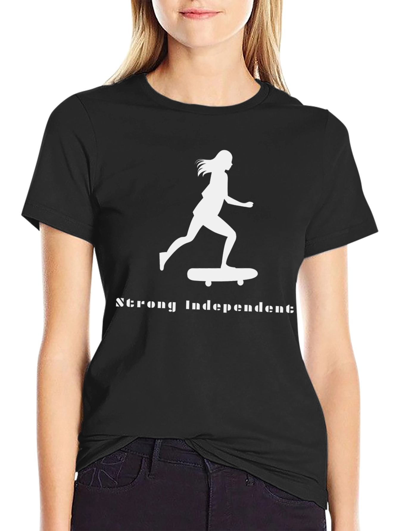 Strong Independent Skateboarder Graphic Tee