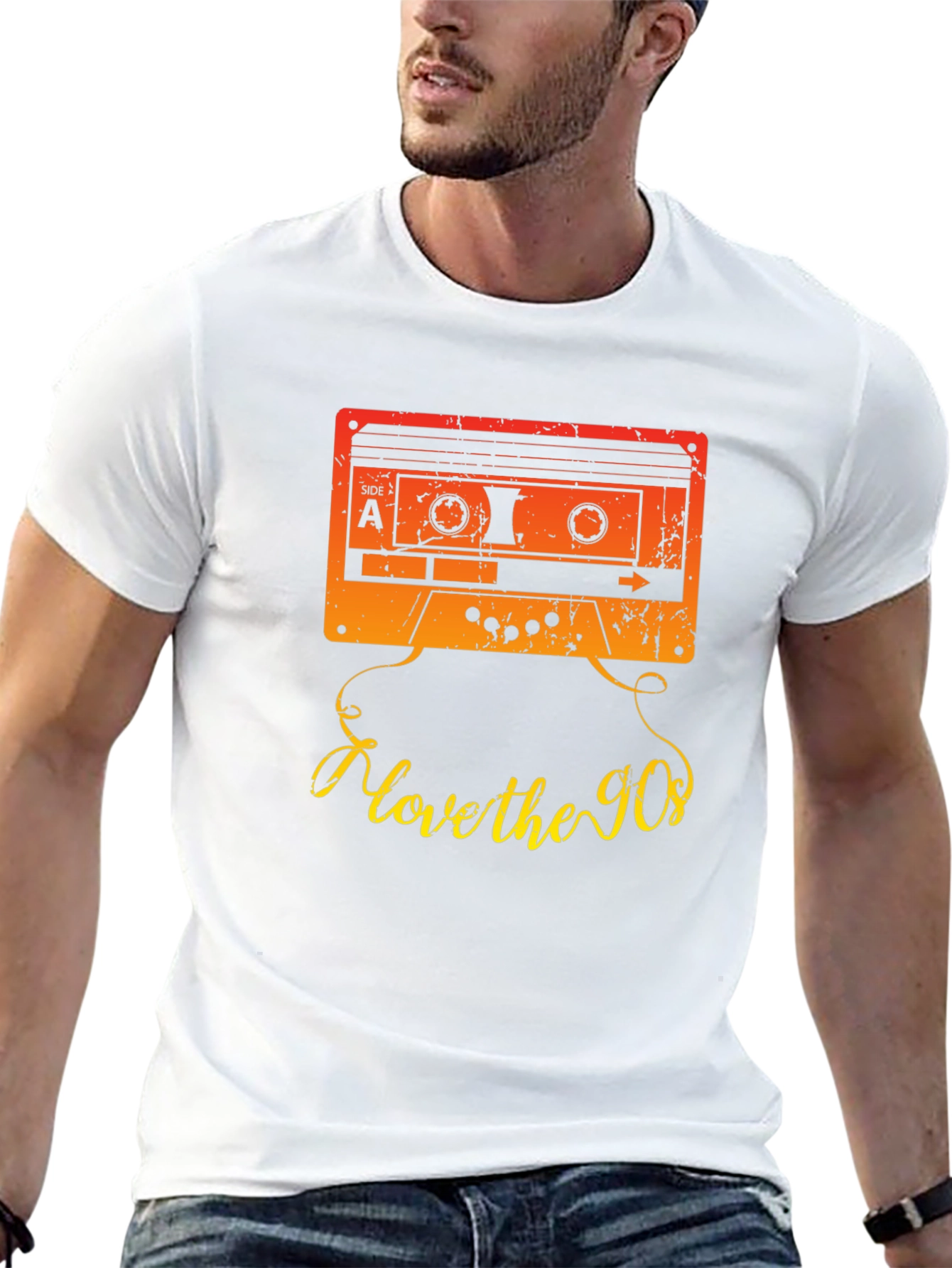 I Love the 90s Cassette Tape Graphic T-Shirt