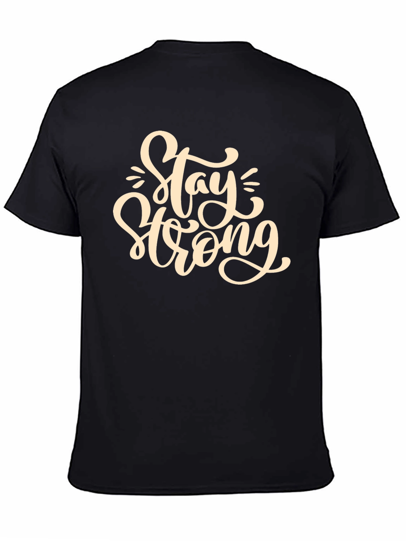 Stay Strong Graphic T-Shirt - Black