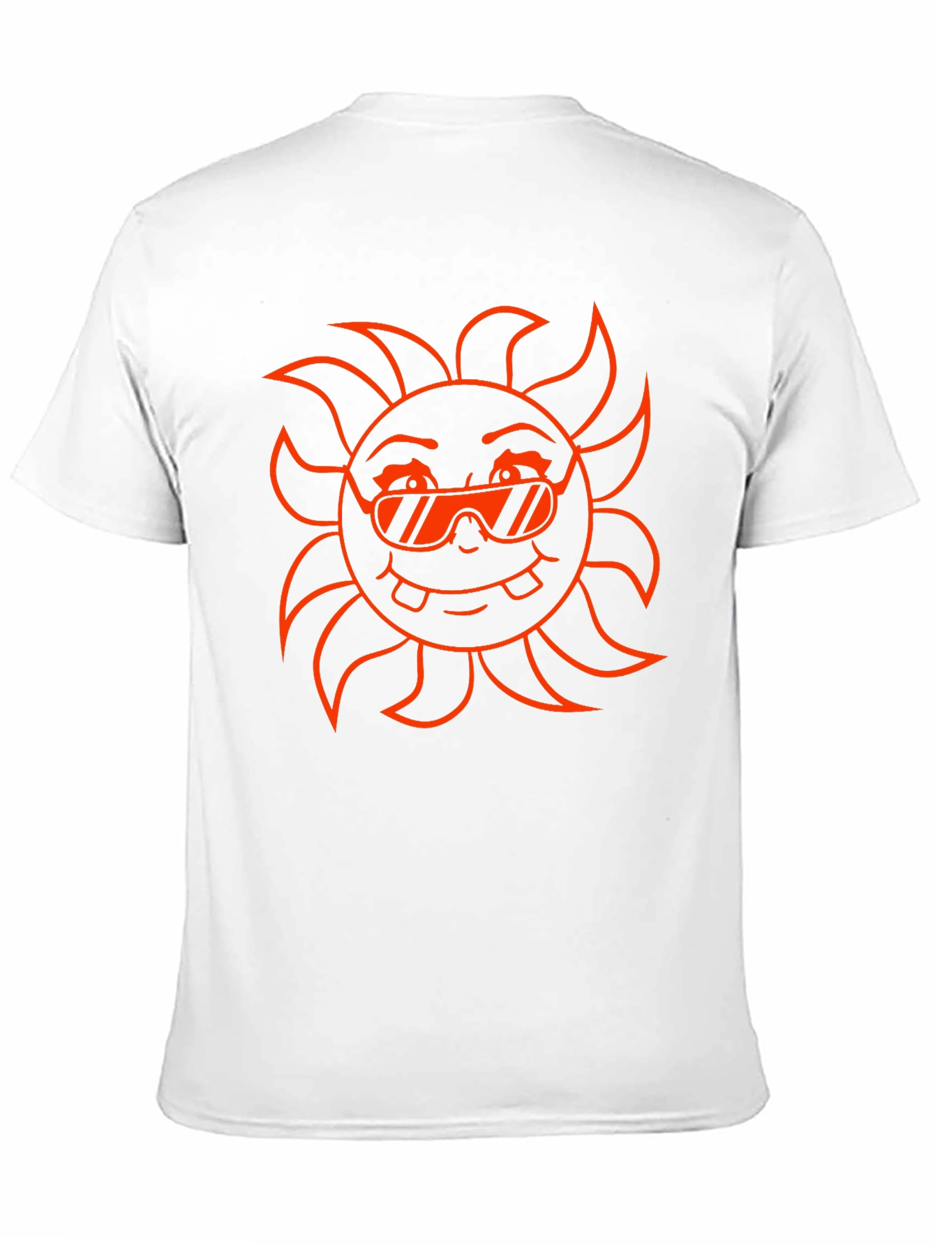 Cool Sun Graphic Tee - Black Cotton T-Shirt