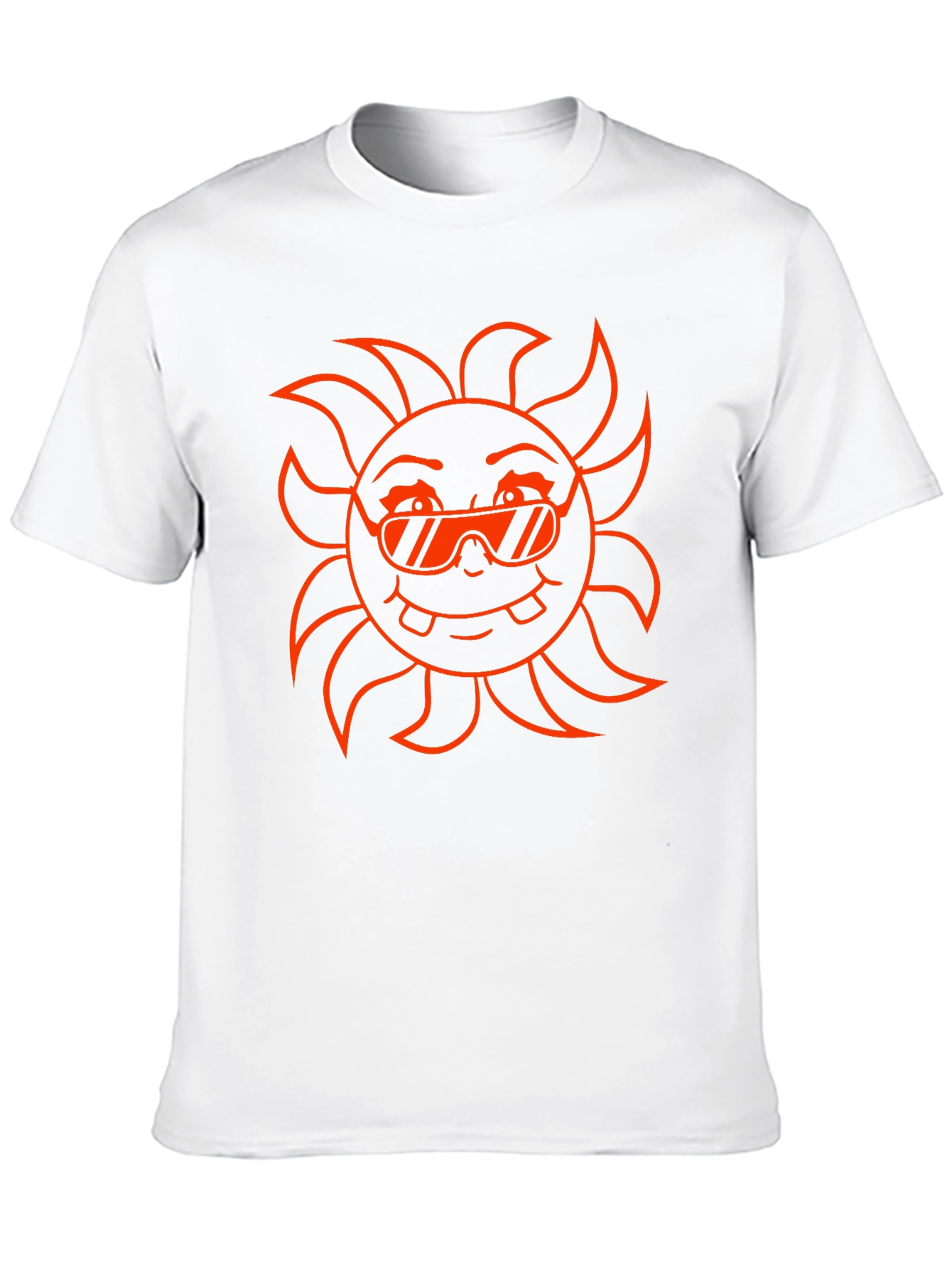 Cool Sun Graphic Tee - Black Cotton T-Shirt
