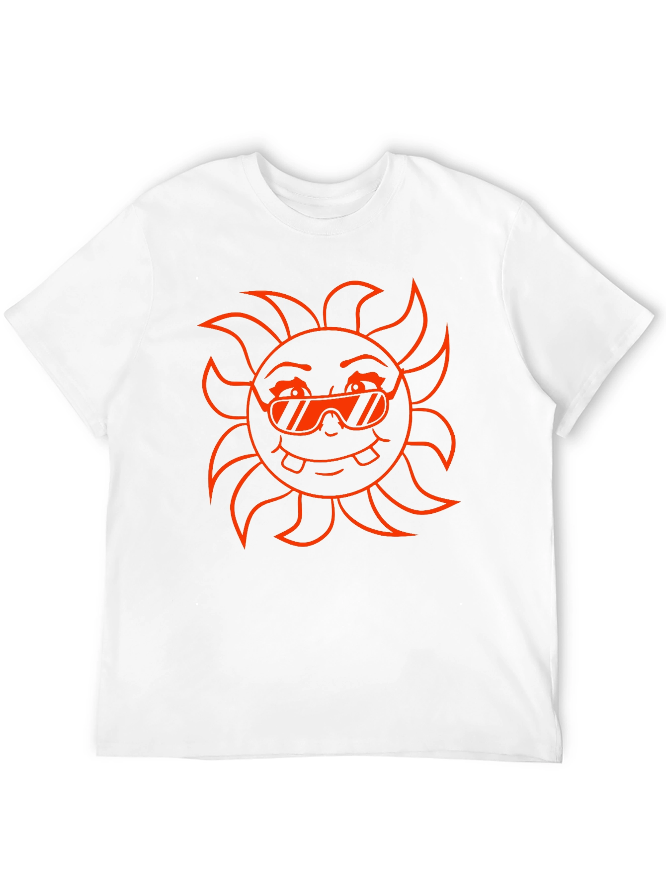 Cool Sun Graphic Tee - Black Cotton T-Shirt