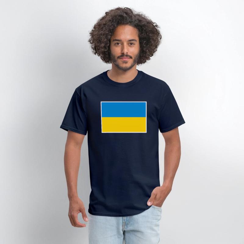 Ukraine Flag With Ukrainian National Colors