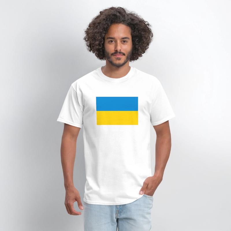 Ukraine Flag With Ukrainian National Colors