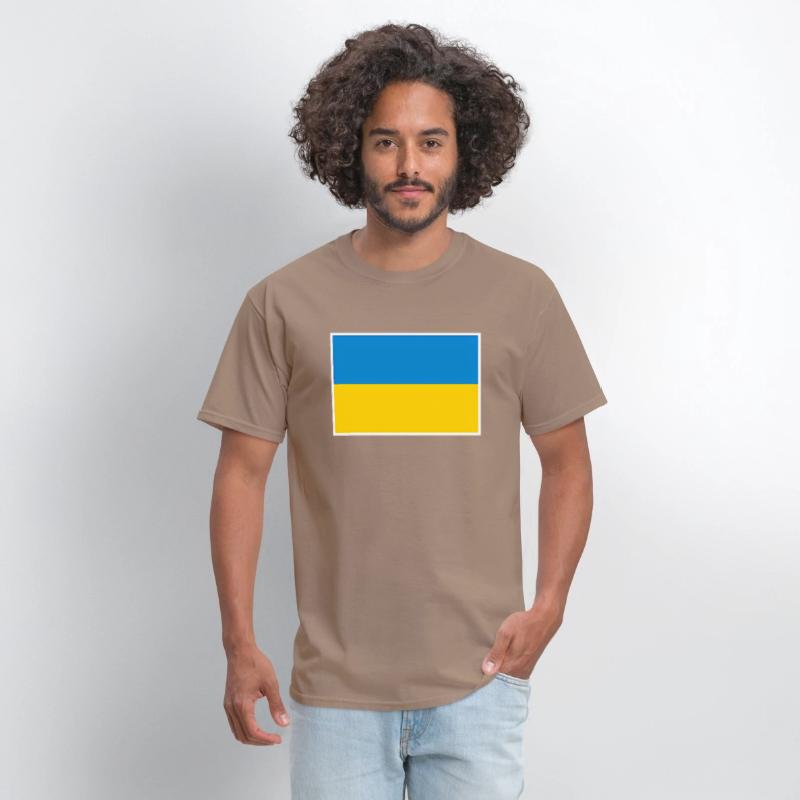 Ukraine Flag With Ukrainian National Colors