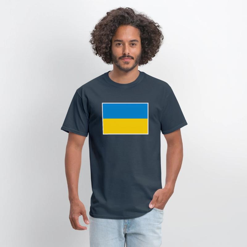 Ukraine Flag With Ukrainian National Colors