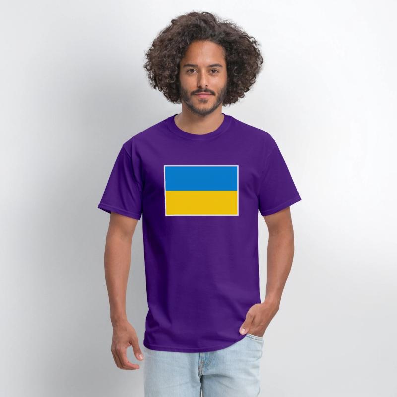 Ukraine Flag With Ukrainian National Colors
