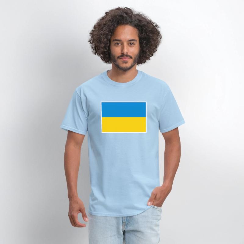 Ukraine Flag With Ukrainian National Colors