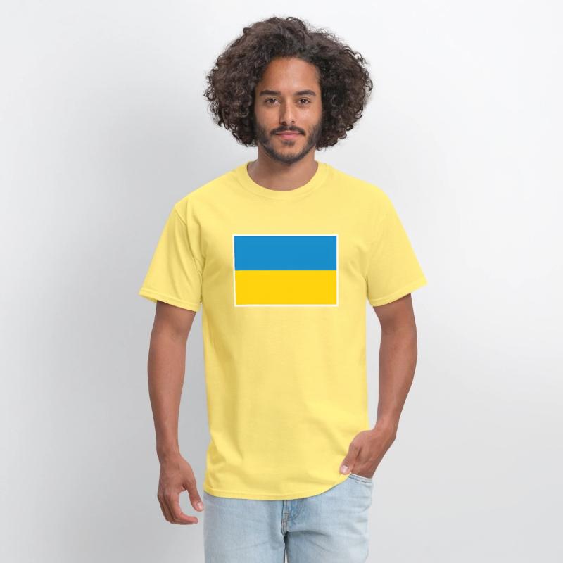 Ukraine Flag With Ukrainian National Colors