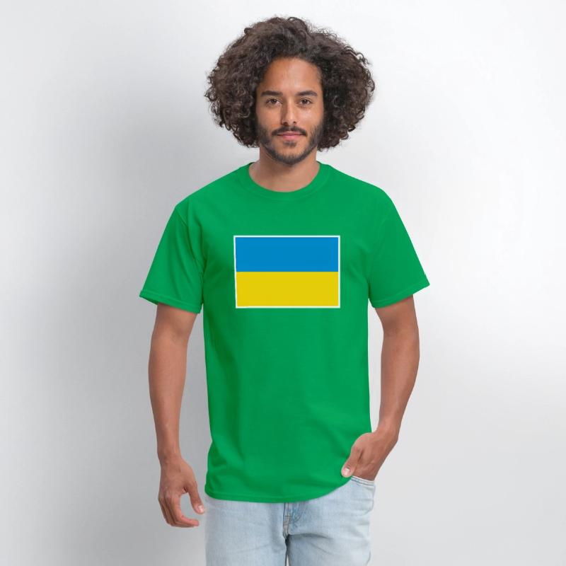 Ukraine Flag With Ukrainian National Colors