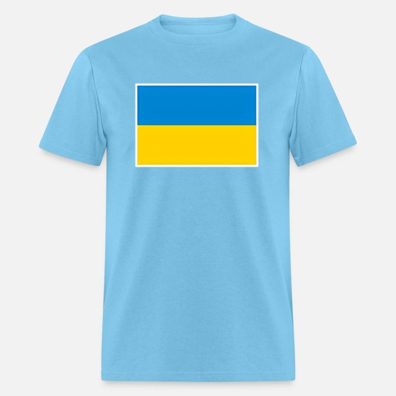 Ukraine Flag With Ukrainian National Colors