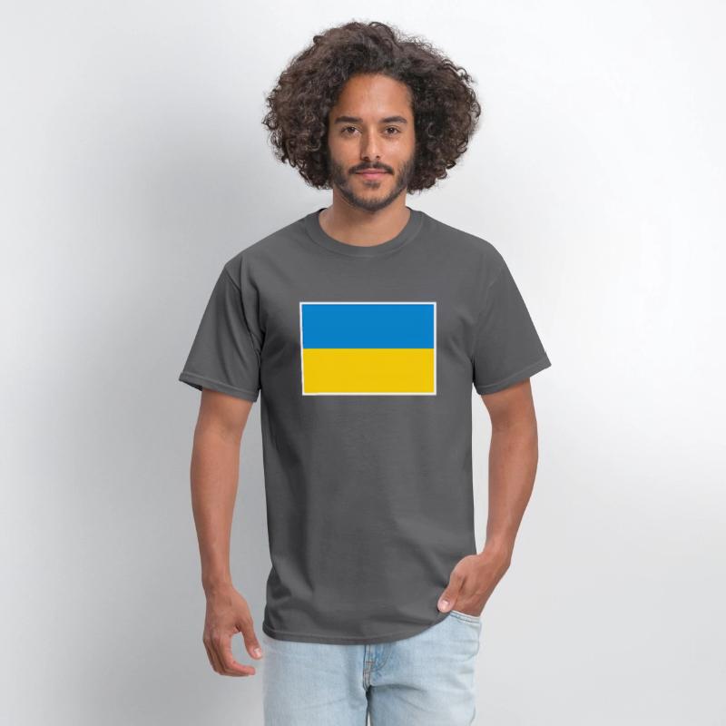 Ukraine Flag With Ukrainian National Colors