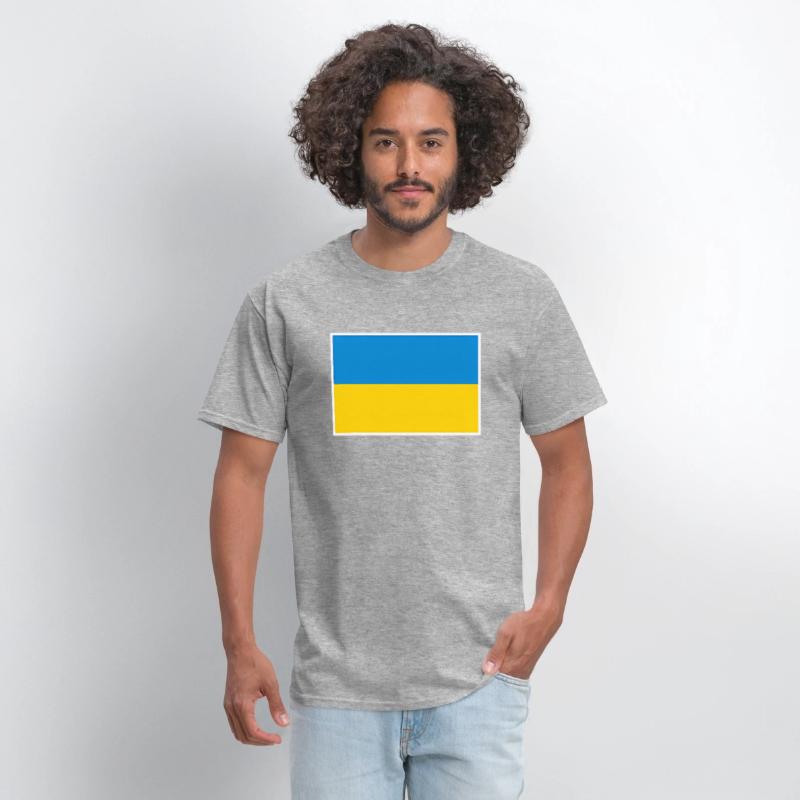 Ukraine Flag With Ukrainian National Colors