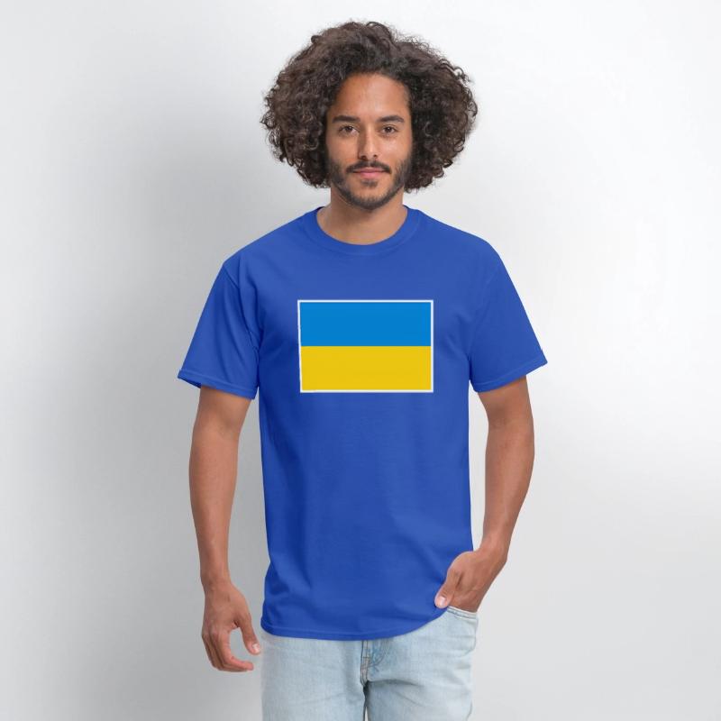 Ukraine Flag With Ukrainian National Colors