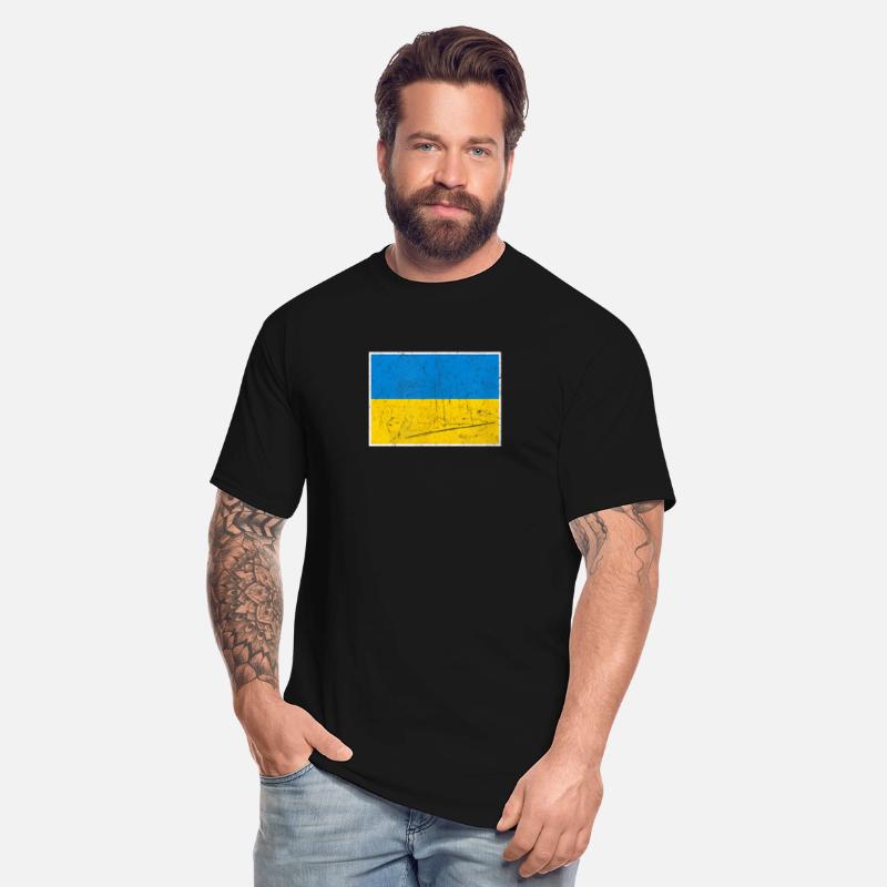 Ukraine Flag With Ukrainian National Colors