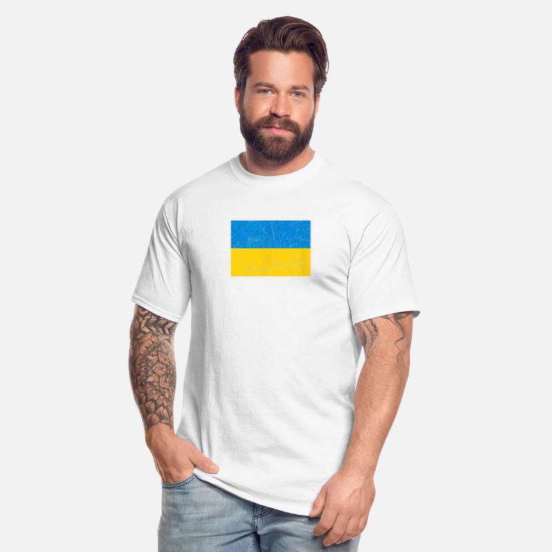 Ukraine Flag With Ukrainian National Colors