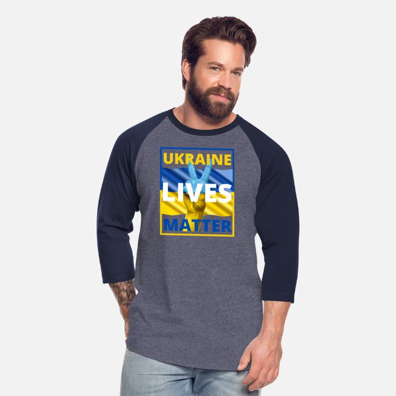 UKRAINE LIVES MATTER Peace Sign Ukraine Flag
