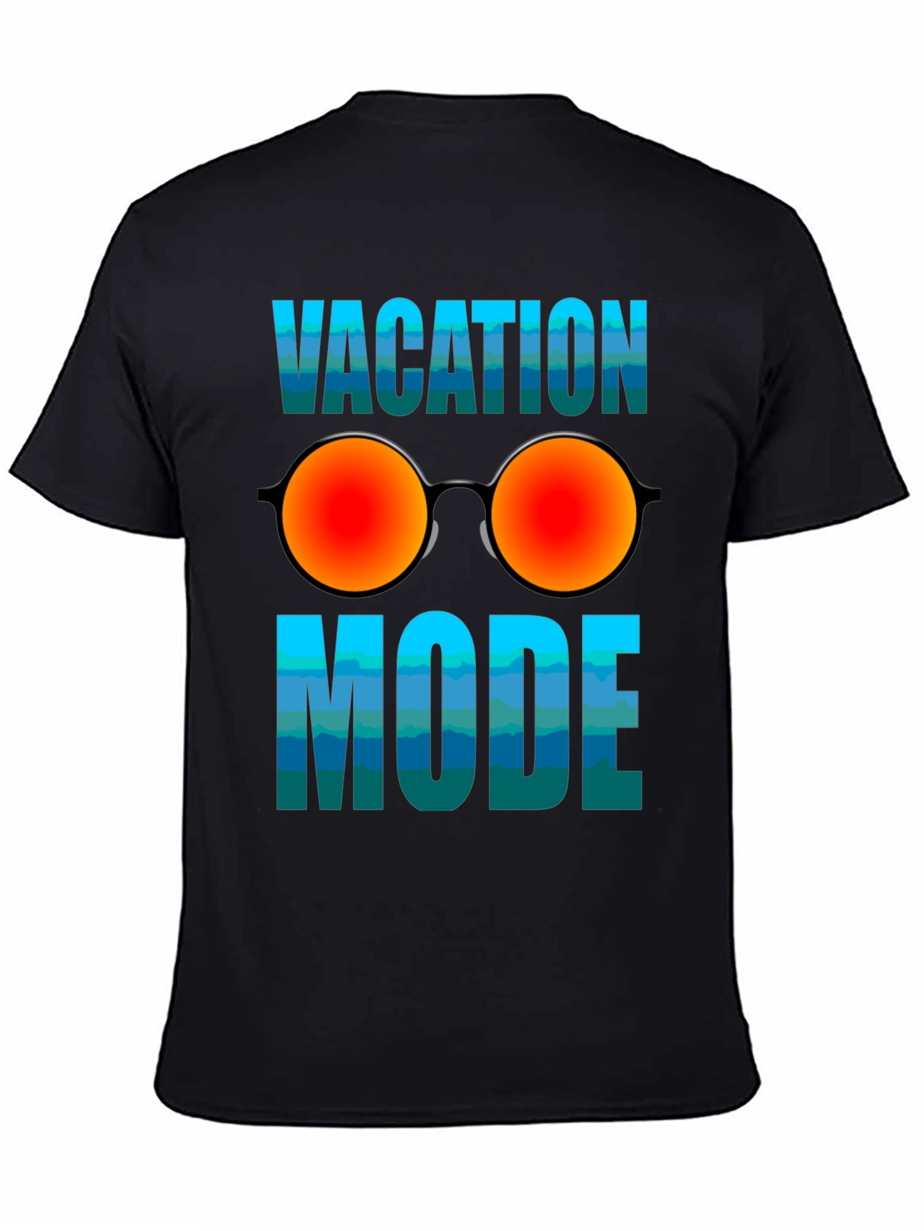 Vacation Mode T-Shirt with Sunglasses Graphic - Relaxed Fit