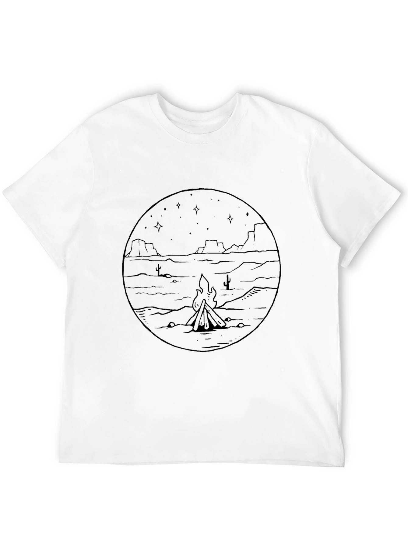 Desert Campfire Graphic Tee - Black