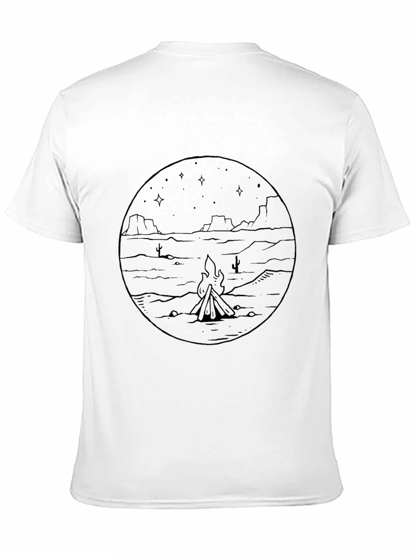 Desert Campfire Graphic Tee - Black