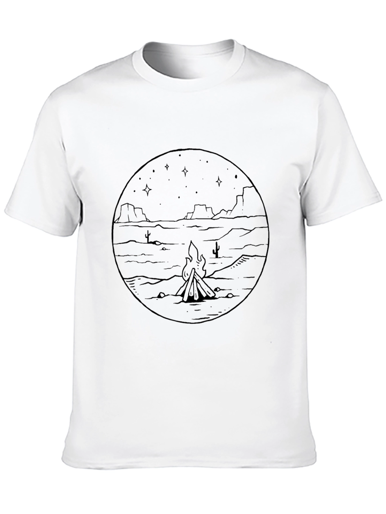 Desert Campfire Graphic Tee - Black