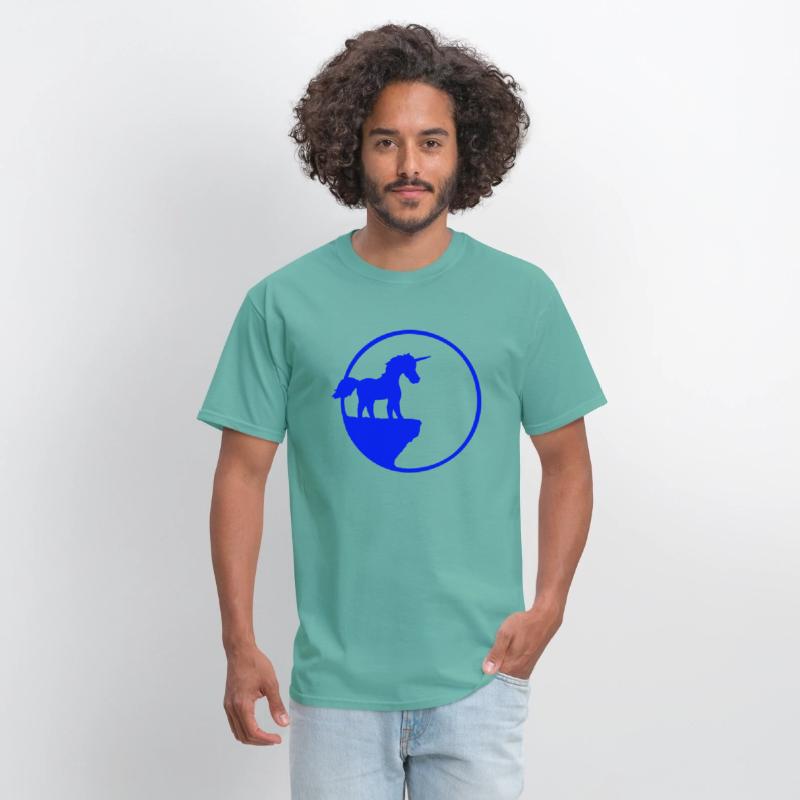 Unicorn Cliff Moon Mountain Night Sweet Silhouette