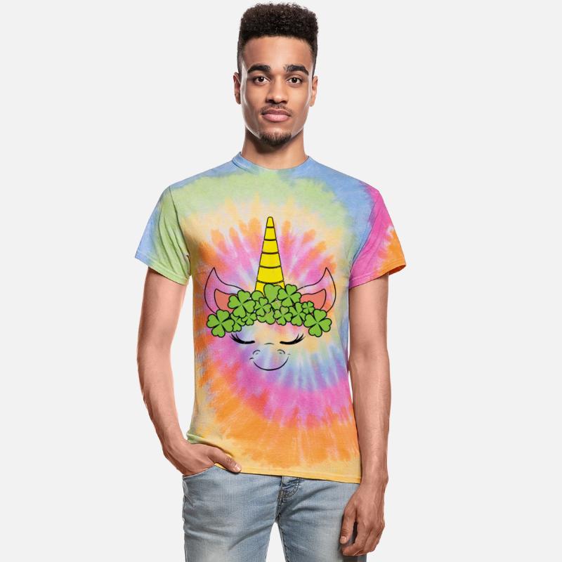 Unicorn Kids Kawaii Clover Saint Patrick Day