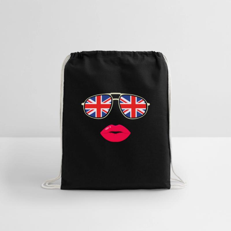 United Kingdom UK Flag Sunglasses Lips