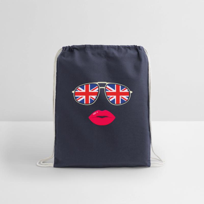 United Kingdom UK Flag Sunglasses Lips