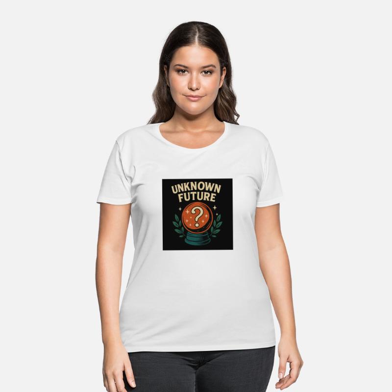 UNKNOWN FUTURE Retro Crystal Ball Graphic T-Shirt