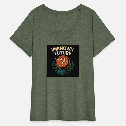UNKNOWN FUTURE Retro Crystal Ball Graphic T-Shirt