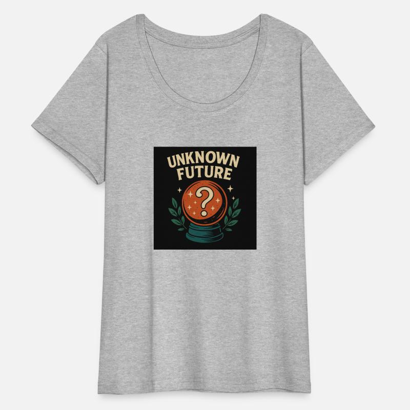 UNKNOWN FUTURE Retro Crystal Ball Graphic T-Shirt