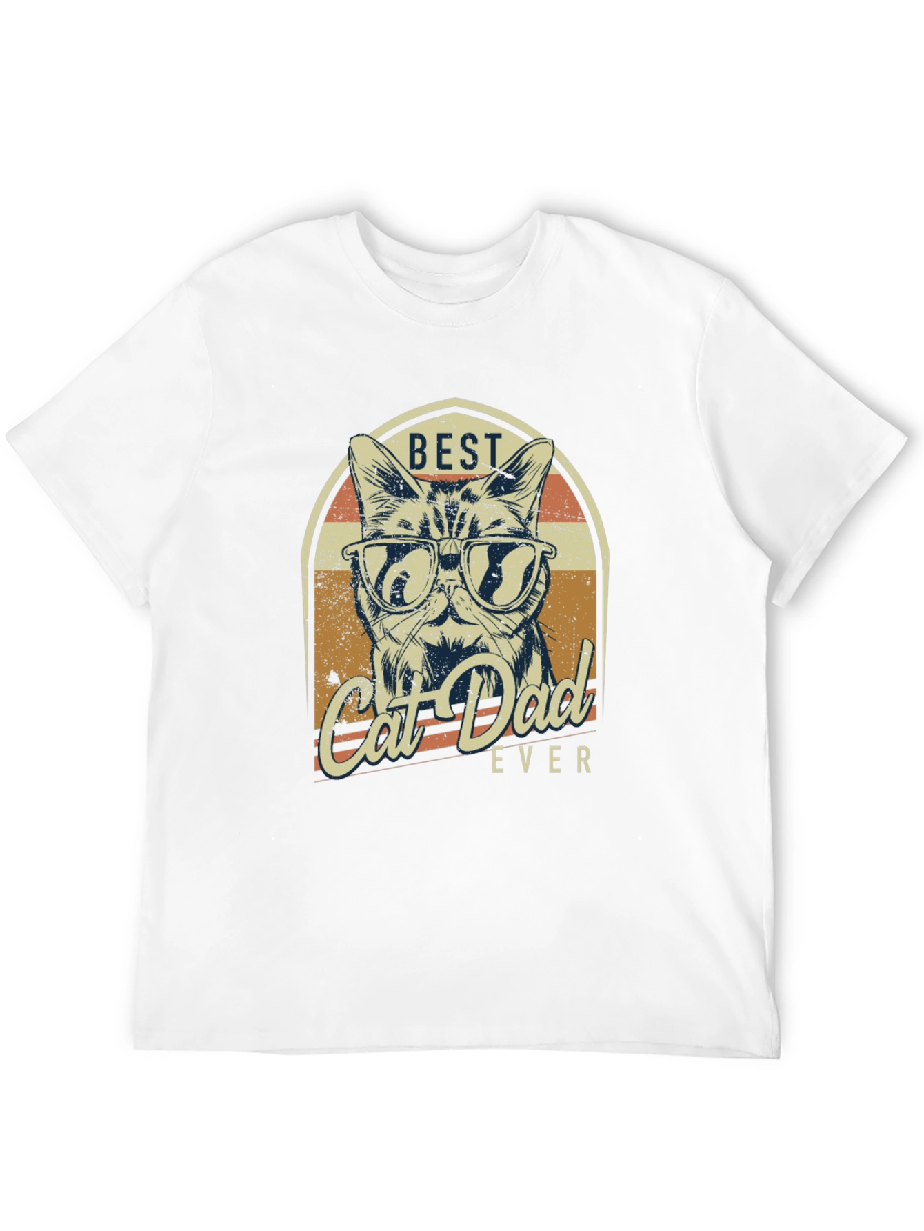Best Cat Dad Ever Graphic T-Shirt