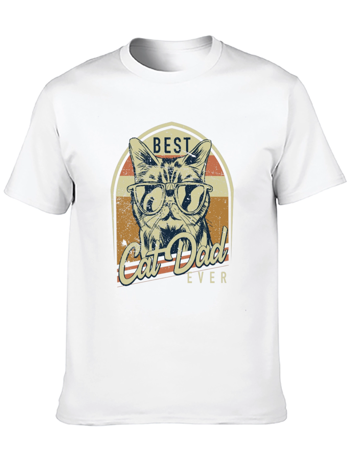 Best Cat Dad Ever Graphic T-Shirt