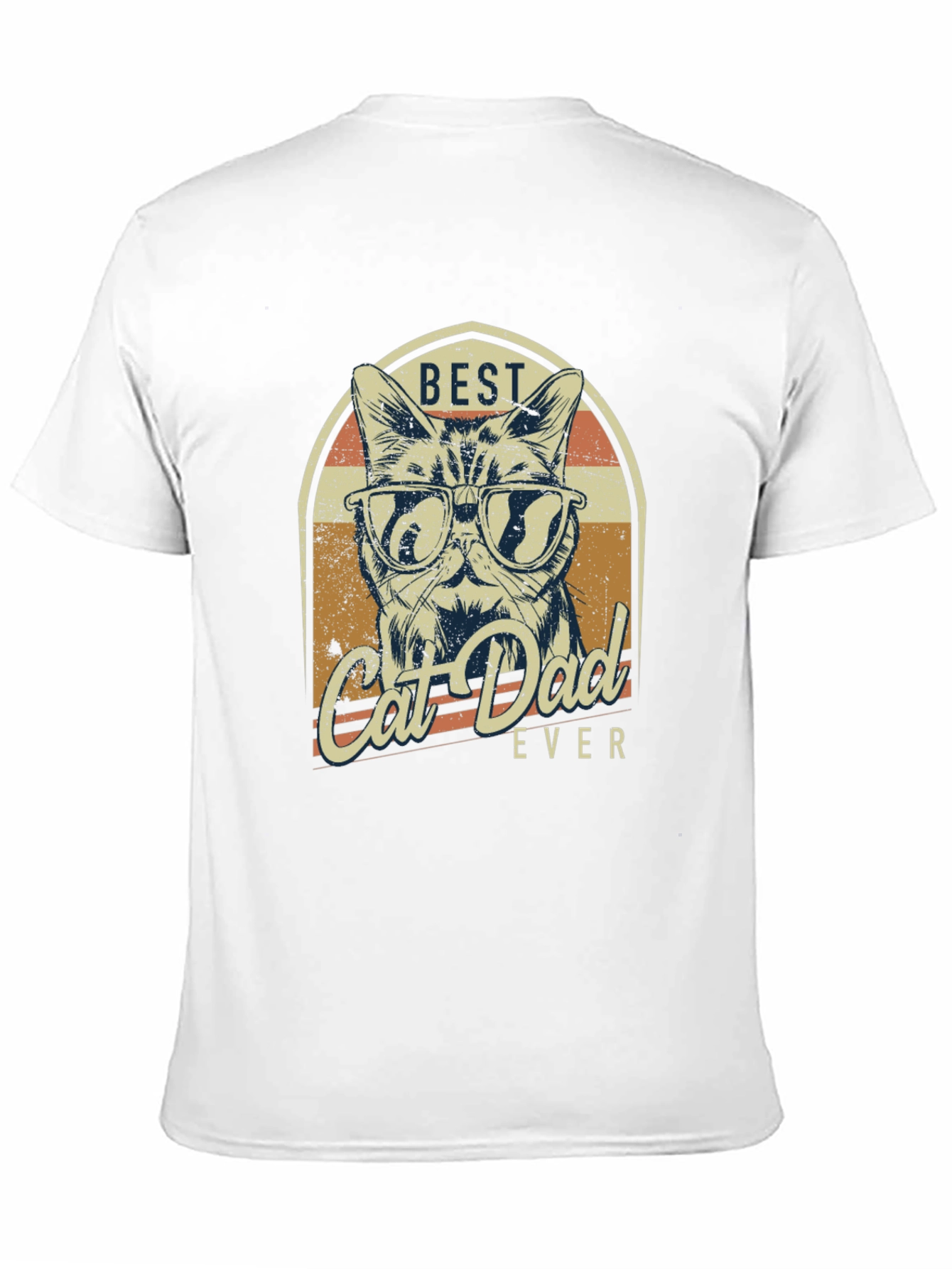 Best Cat Dad Ever Graphic T-Shirt