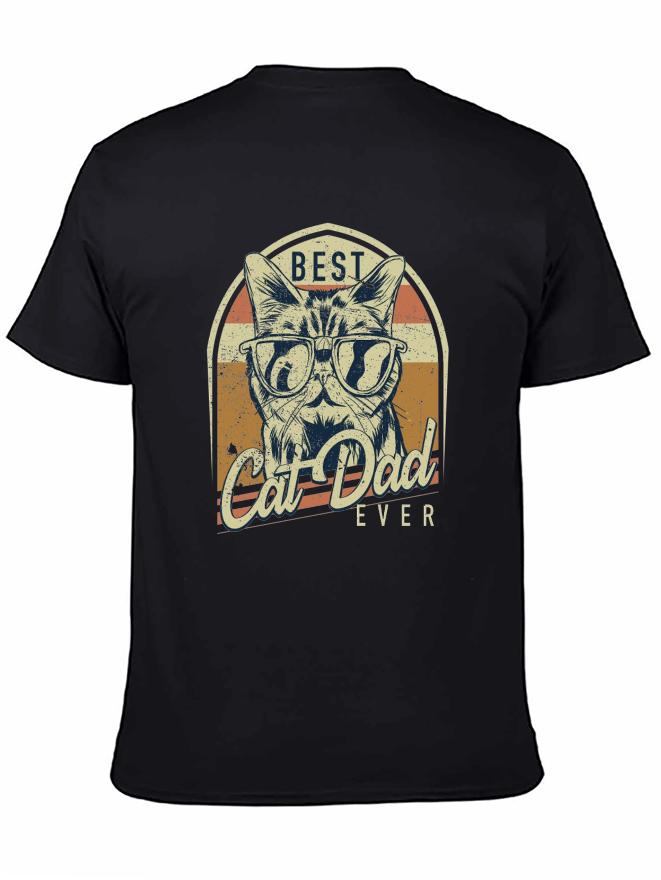 Best Cat Dad Ever Graphic T-Shirt